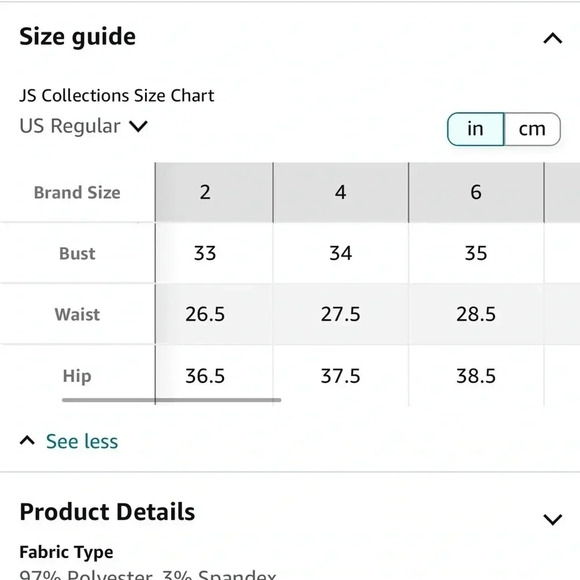 NWOT!! JS Collections Embroidered One Shoulder Maxi Evening Dress - Size 4 - Picture 5 of 16